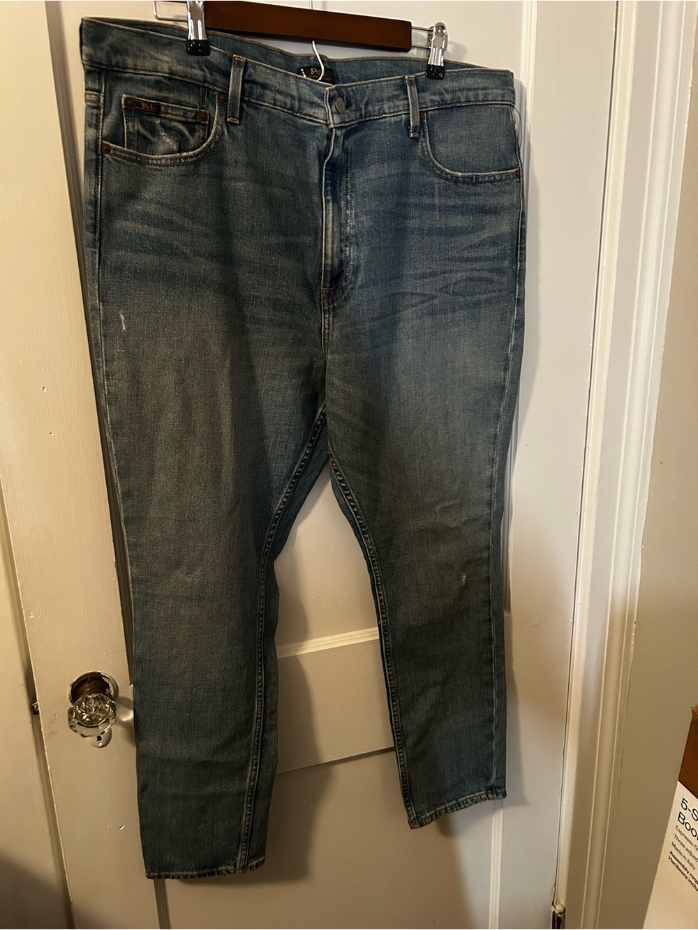 Ralph Lauren Men’s Slim Straight Blue Denim Jeans